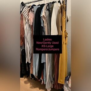 Bundle of 17 Ladies Rompers / Jumpers